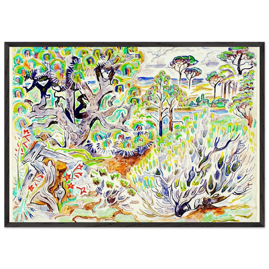 Walter Anderson N3 - Walter Inglis Anderson 70x100 cm / 28x40 inches Framed Art Print – Black Wooden Frame | Walter Anderson Prints