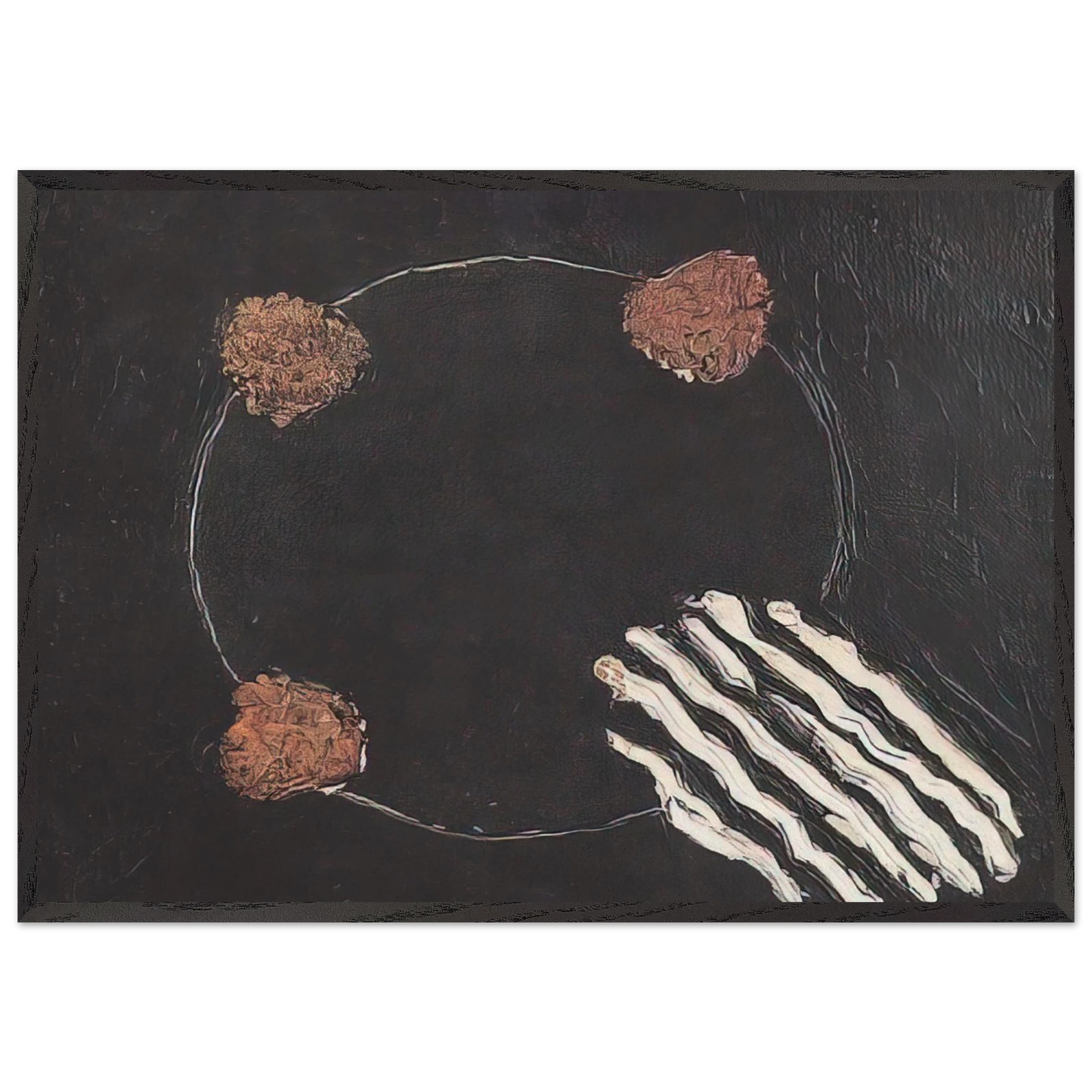 Untitled No 14 - 1952 - Forrest Bess 70x100 cm / 28x40 inches Framed Art Print – Black Wooden Frame