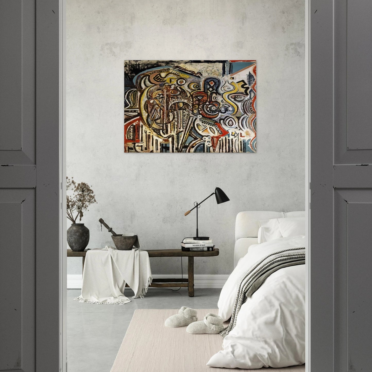 Portrait of Pegeen - Richard Pousette-Dart Brushed Aluminum Print - 70x100 cm / 28x40 inches | Richard Pousette-Dart Aluminum Print | Richard Pousette-Dart Prints