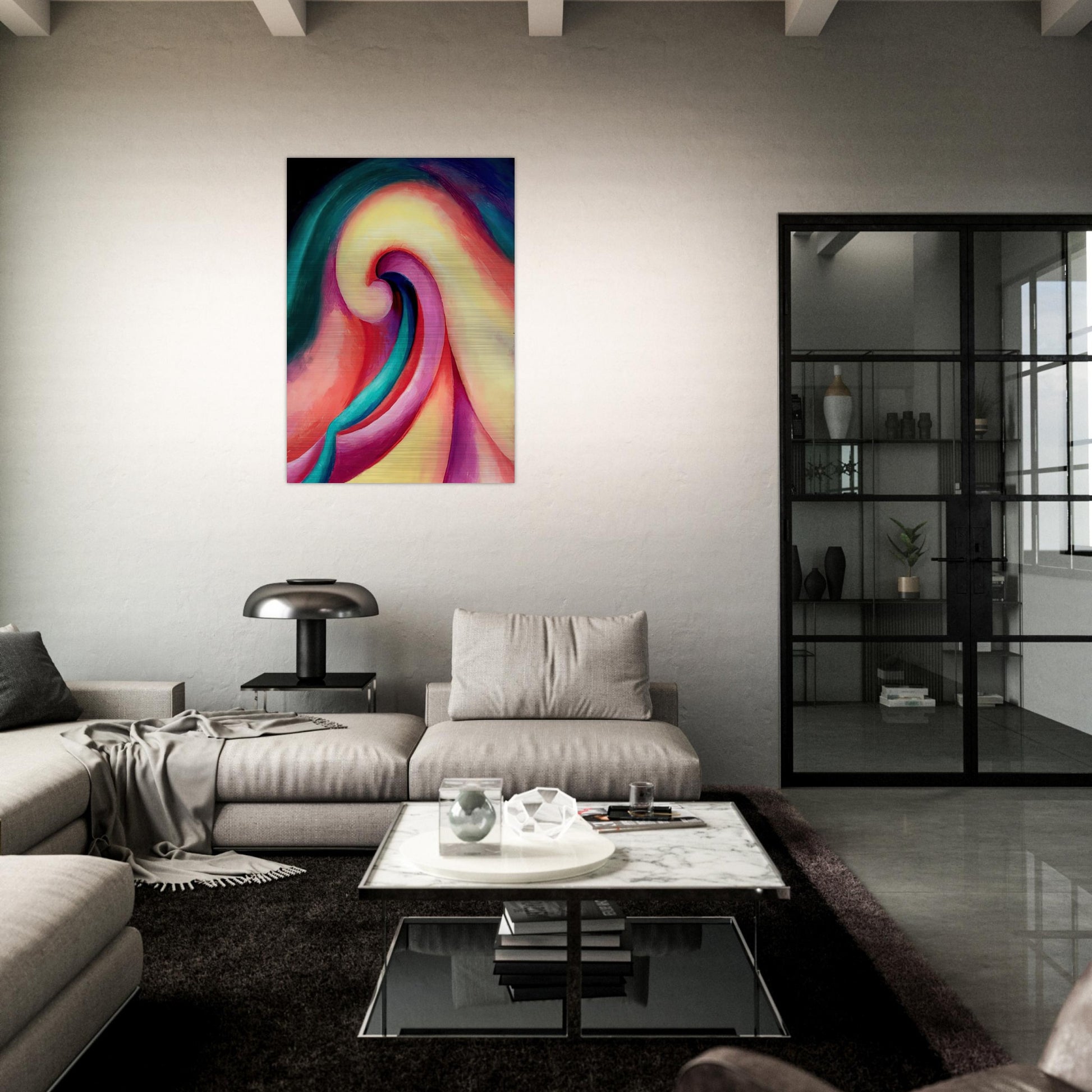 Series I, No. 3 - Georgia O'Keeffe Brushed Aluminum Print - 70x100 cm / 28x40 inches | Georgia O'Keeffe Aluminum Print | Georgia O'Keeffe Prints