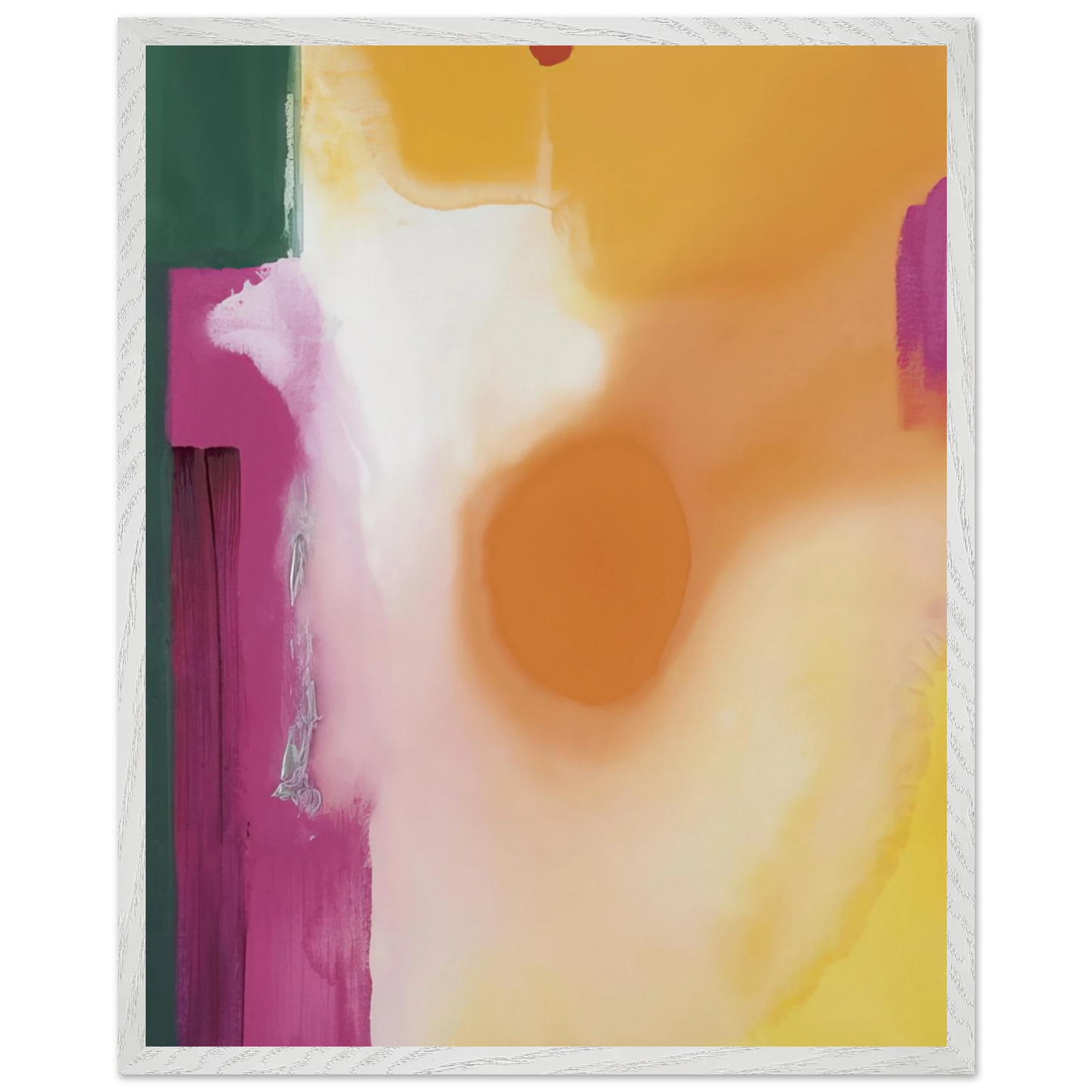 Helen Frankenthaler - Bullseye - 1989 Wall art - 50x70 cm / 20x28 inches - Premium Wooden Framed Poster With Fine Art Paper-canvas - Black frame