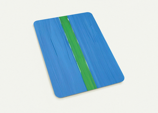 Composition bleue et verte - 1988 By Gunther Forg Pack of 10 Post Cards | Gunther Forg Post Cards | A6 (10.5 x 14.8 cm) - 4.1 x 5.8 inches
