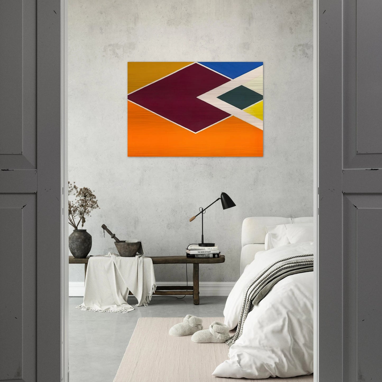 Batticaloa from the Diamond Drill series - Hard Edge Painting - Larry Zox Brushed Aluminum Print - 70x100 cm / 28x40 inches | Larry Zox Aluminum Print | Larry Zox Prints