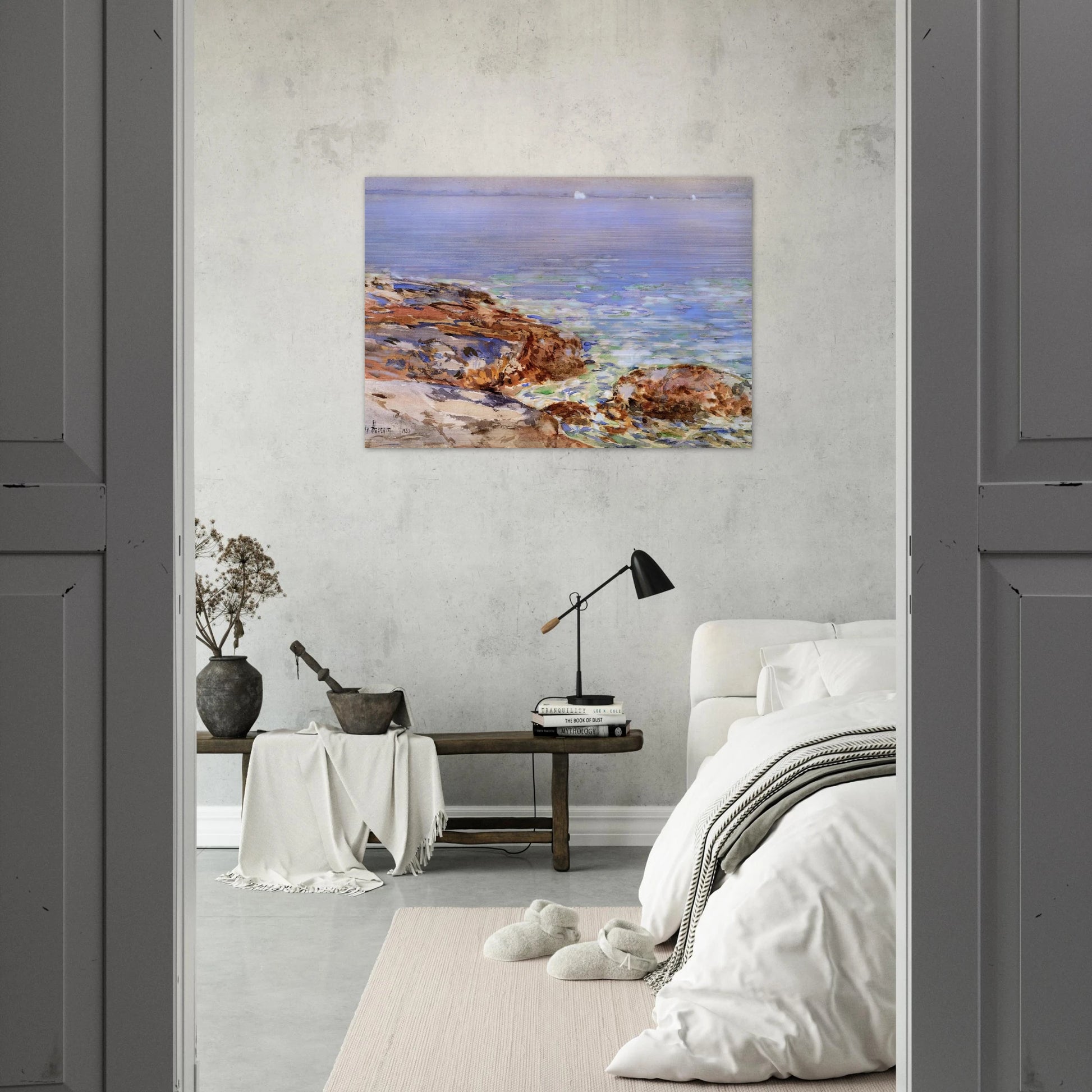 Seascape, Isles of Shoals - Childe Hassam Brushed Aluminum Print - 70x100 cm / 28x40 inches | Childe Hassam Aluminum Print | Childe Hassam Prints