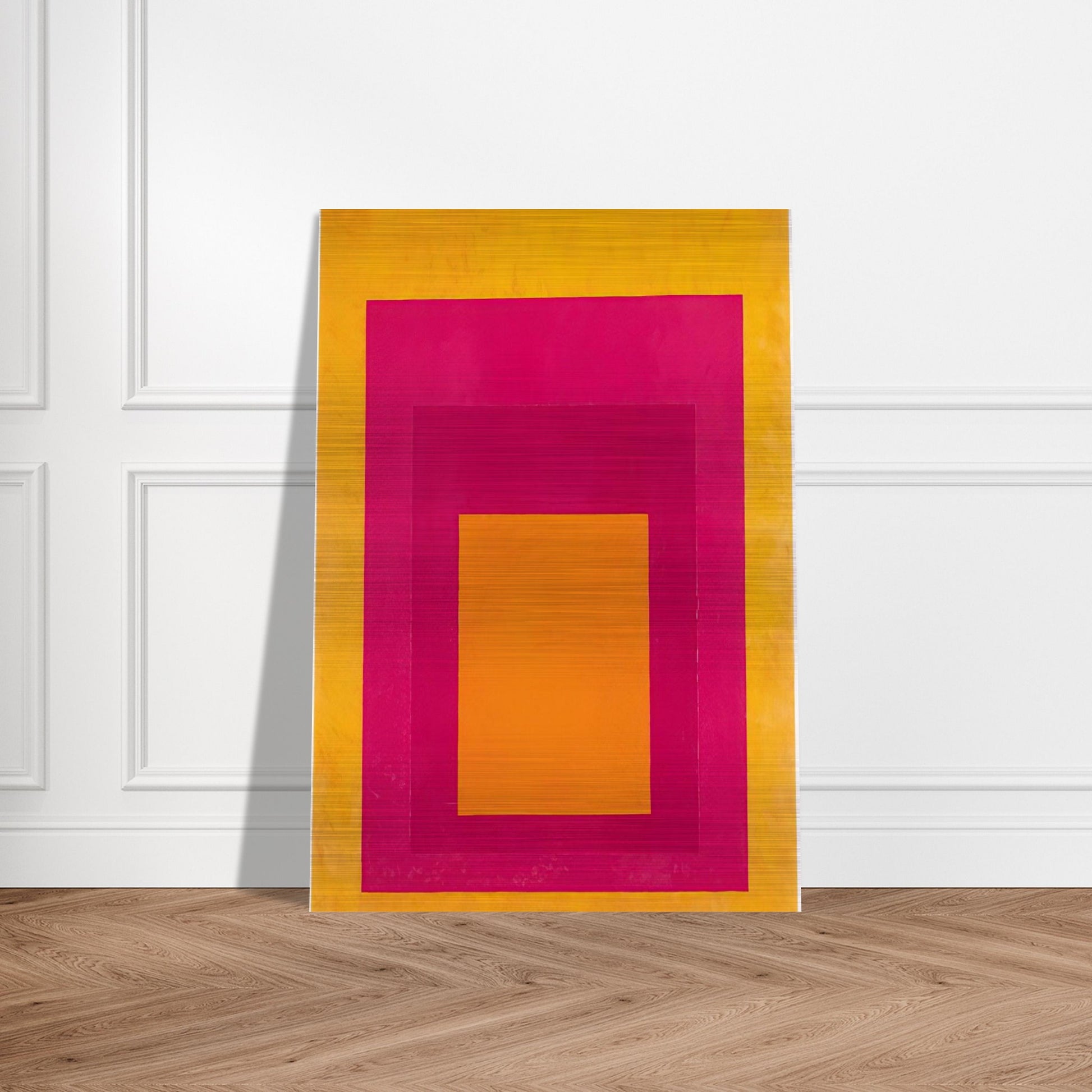 HOMAGE TO THE SQUARE LA TEHUANA 1951 - Josef Albers Brushed Aluminum Print - 70x100 cm / 28x40 inches | Josef Albers Aluminum Print | Josef Albers Prints