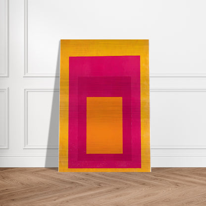 HOMAGE TO THE SQUARE LA TEHUANA 1951 - Josef Albers Brushed Aluminum Print - 70x100 cm / 28x40 inches | Josef Albers Aluminum Print | Josef Albers Prints
