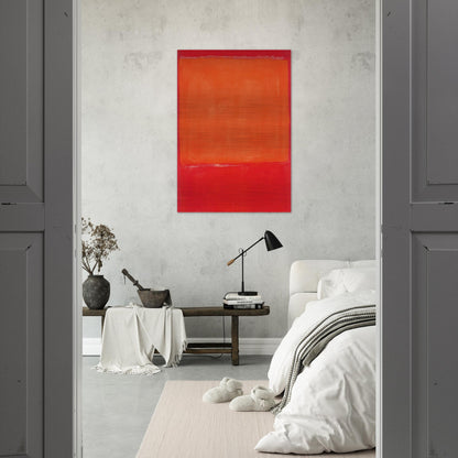Ochre and Red on Red - 1957 - Mark Rothko Brushed Aluminum Print - 70x100 cm / 28x40 inches | Mark Rothko Aluminum Print | Mark Rothko Prints