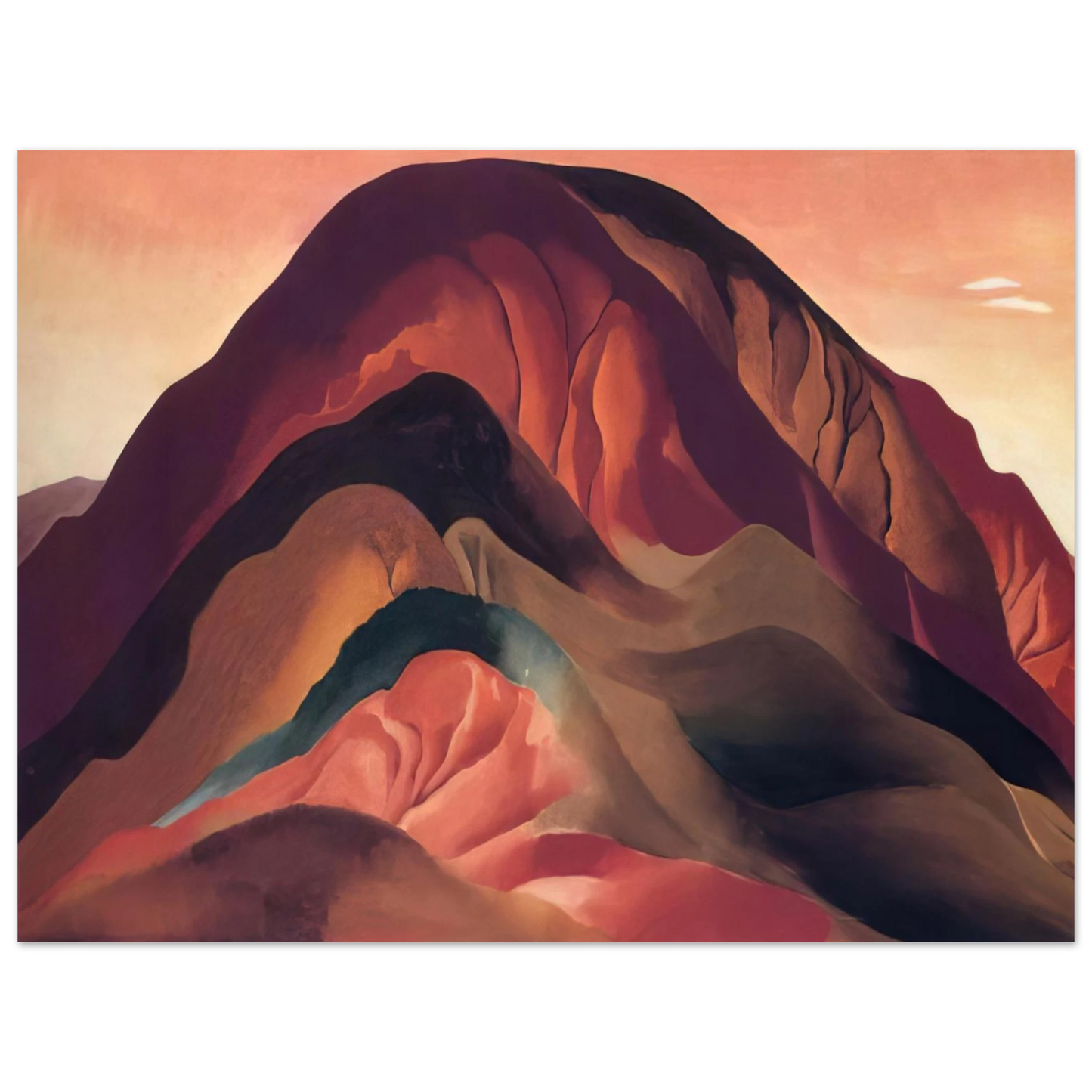 Georgia O'Keeffe - Rust Red Hills Fine Art Poster