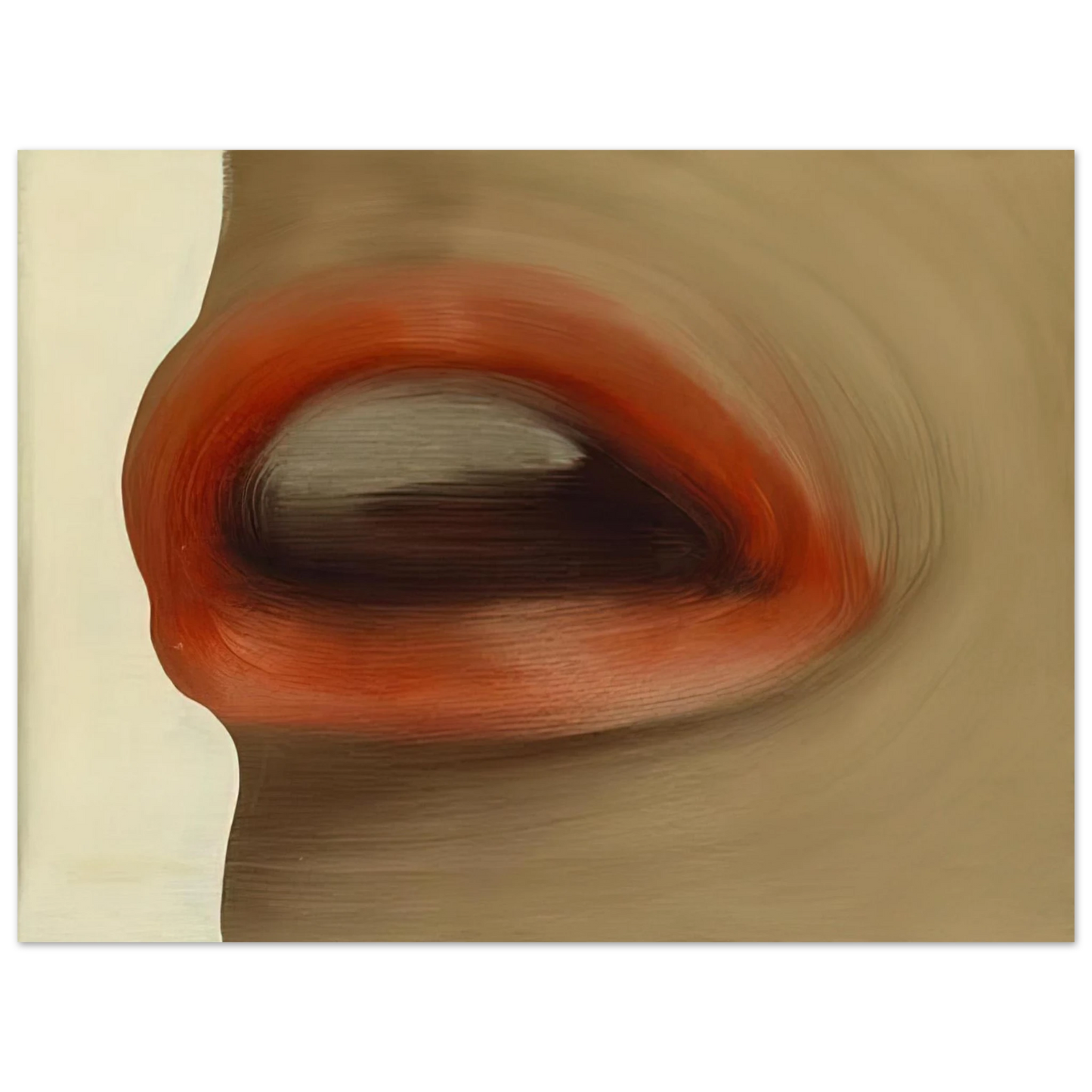 Gerhard Richter - MUND MOUTH BRIGITTE BARDOT S LIPS 1963  75x100 cm / 30x40inches Fine Art Poster