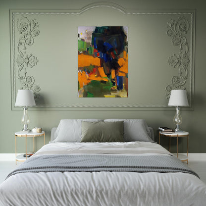 Deep Within the Ravine - Hans Hofmann Brushed Aluminum Print - 70x100 cm / 28x40 inches | Hans Hofmann Aluminum Print | Hans Hofmann Prints