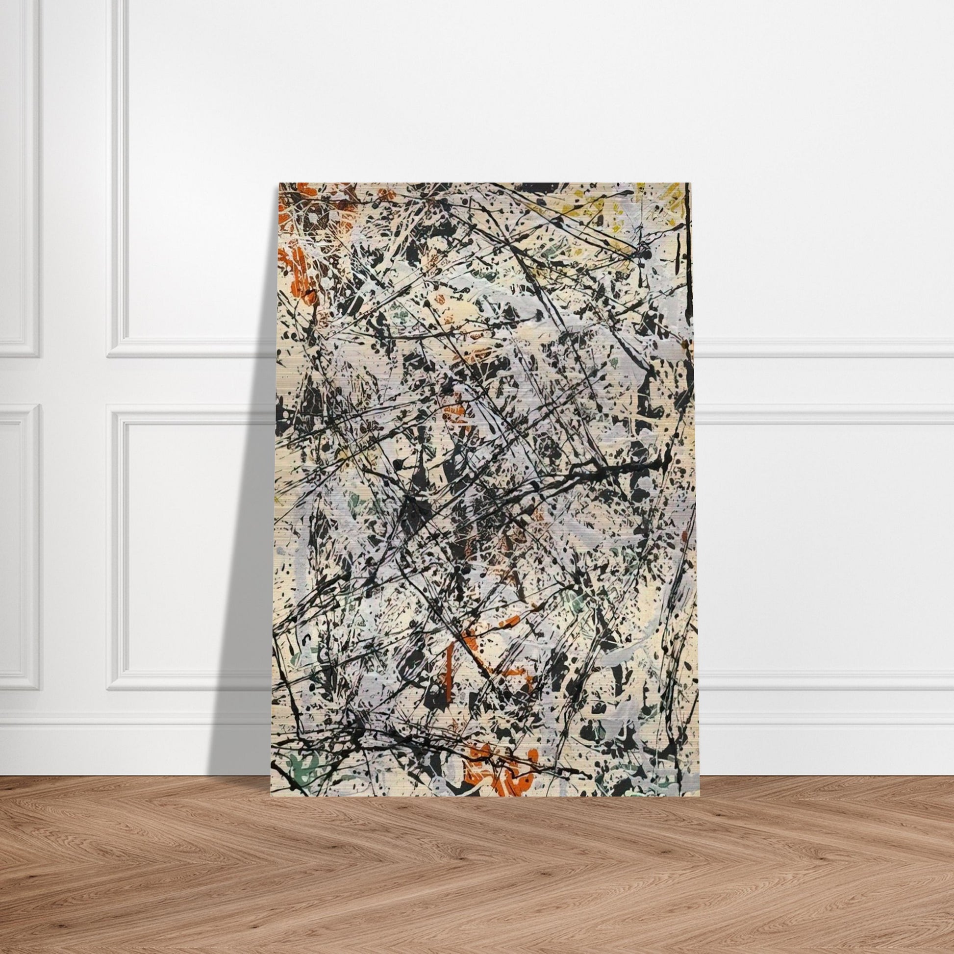 NUMBER 32 1947 - Jackson Pollock Brushed Aluminum Print - 70x100 cm / 28x40 inches | Jackson Pollock Aluminum Print | Jackson Pollock Prints