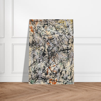 NUMBER 32 1947 - Jackson Pollock Brushed Aluminum Print - 70x100 cm / 28x40 inches | Jackson Pollock Aluminum Print | Jackson Pollock Prints
