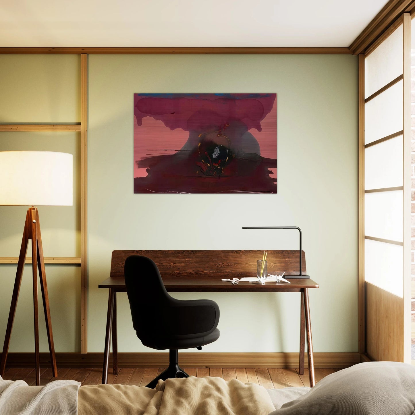 Harbinger - 1986 - Helen Frankenthaler Brushed Aluminum Print - 70x100 cm / 28x40 inches | Helen Frankenthaler Aluminum Print | Helen Frankenthaler Prints