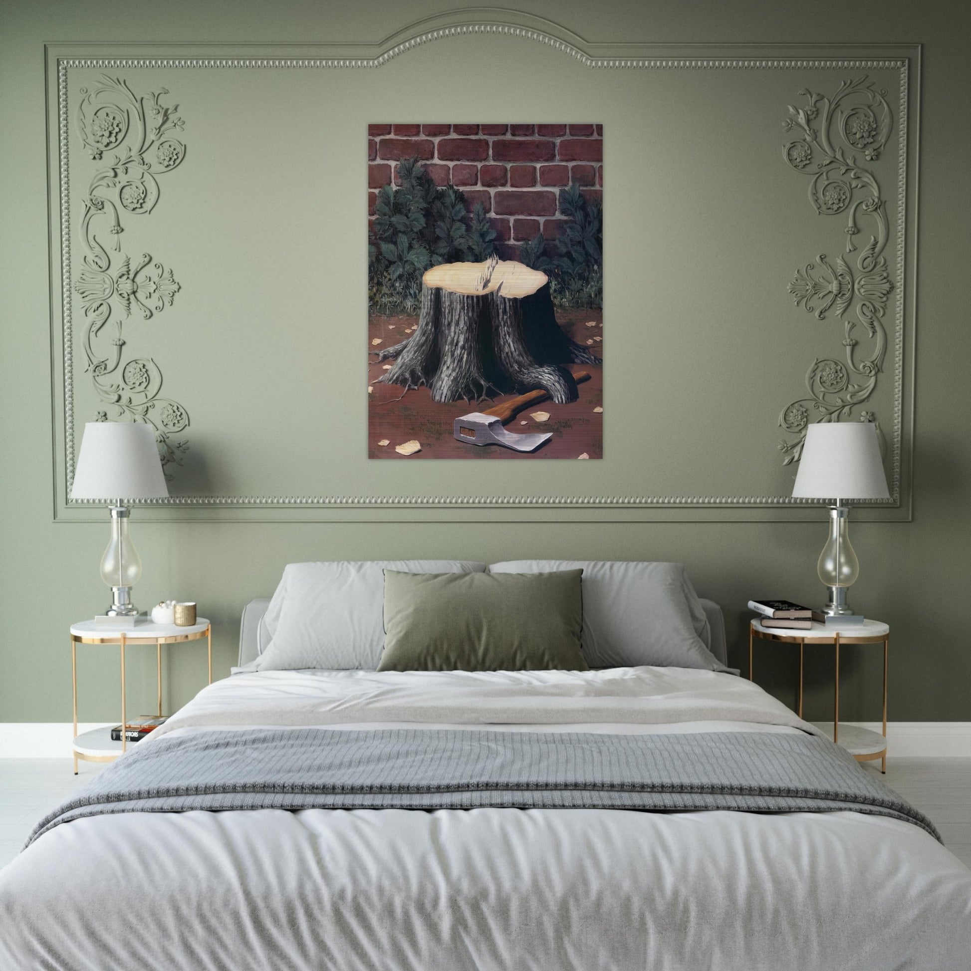 THE LABOURS OF ALEXANDER 1950 - Rene Magritte Brushed Aluminum Print - 70x100 cm / 28x40 inches | Rene Magritte Aluminum Print | Rene Magritte Prints