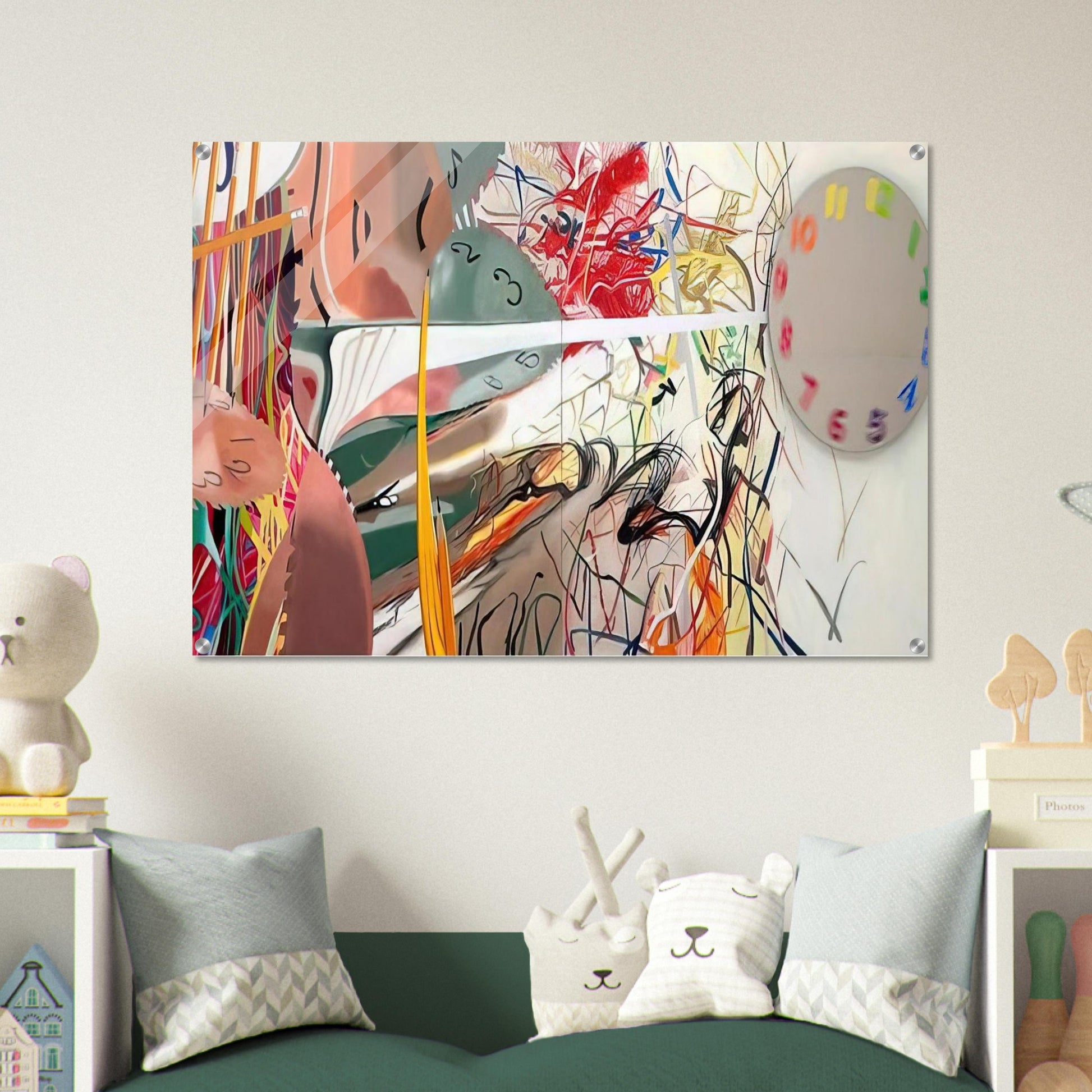 Time Stops the Face Continues - James Rosenquist Acrylic Print - 70x100 cm / 28x40″ inches