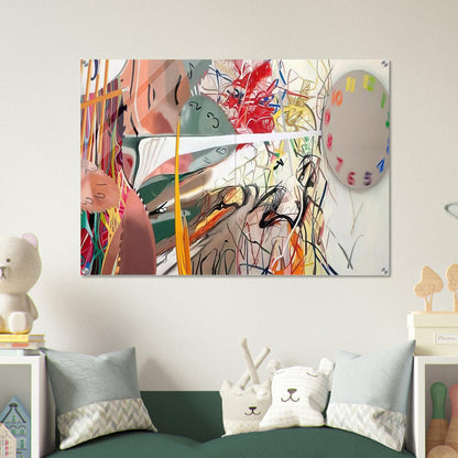 Time Stops the Face Continues - James Rosenquist Acrylic Print - 70x100 cm / 28x40″ inches