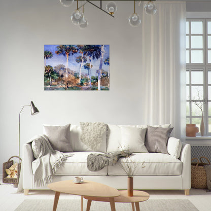 Palms - John Singer Sargent Brushed Aluminum Print - 70x100 cm / 28x40 inches | John Singer Sargent Aluminum Print | John Singer Sargent Prints