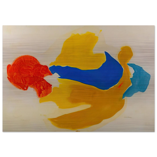 Blue Jay - 1963  United States - Helen Frankenthaler Brushed Aluminum Print - 70x100 cm / 28x40 inches | Helen Frankenthaler Aluminum Print | Helen Frankenthaler Prints