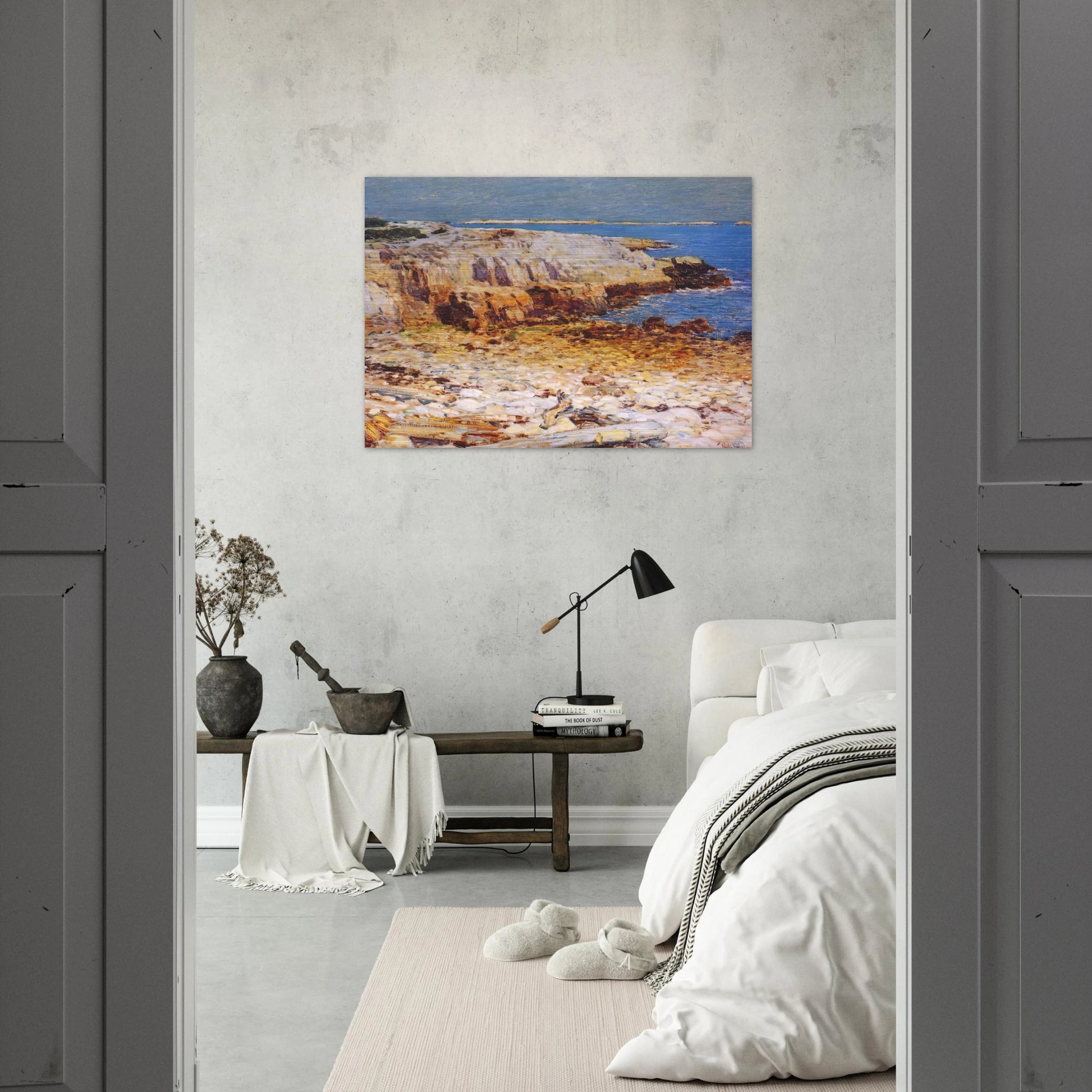 Northeast Headlands, New England Coast - Childe Hassam Brushed Aluminum Print - 70x100 cm / 28x40 inches | Childe Hassam Aluminum Print | Childe Hassam Prints