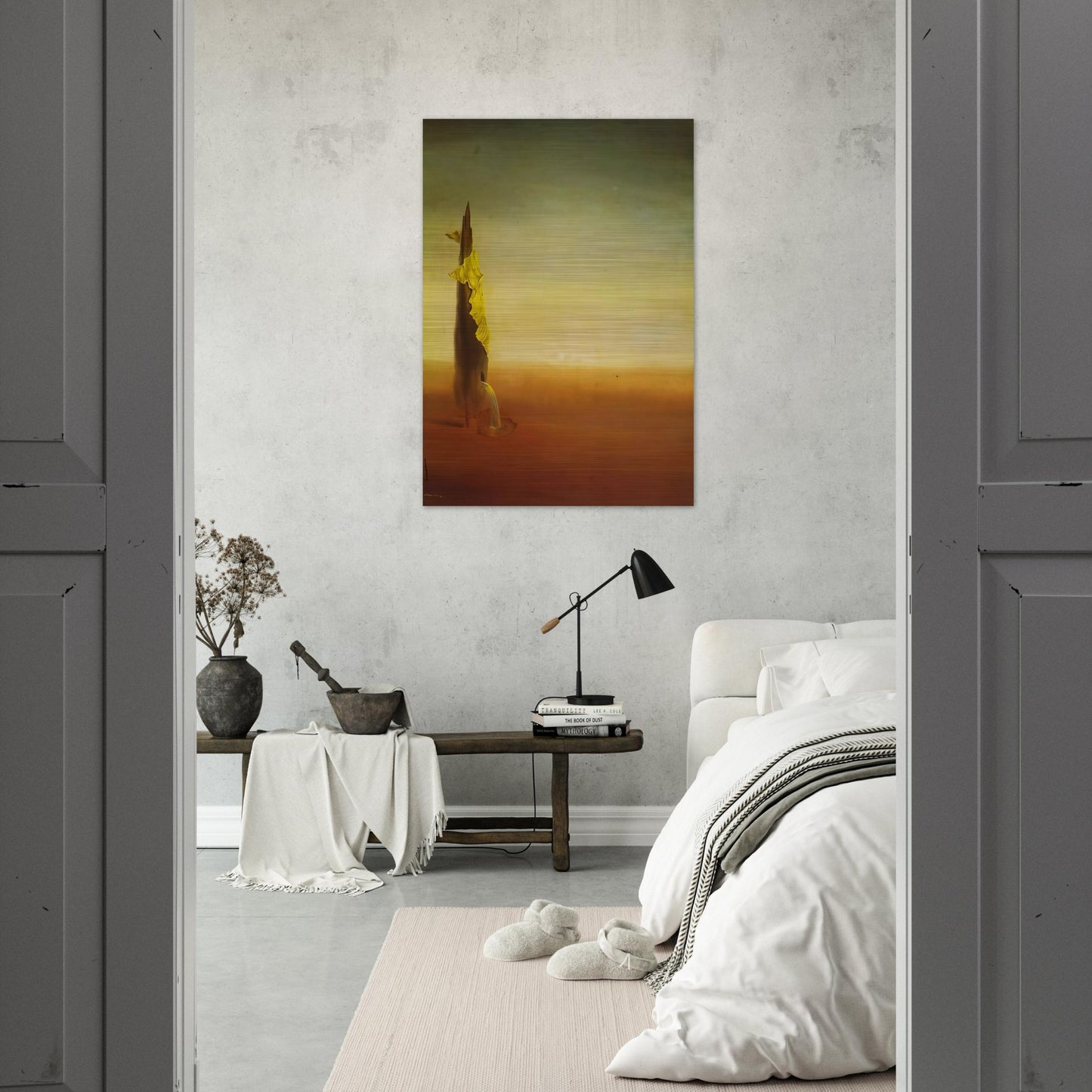 THE BIRTH OF LIQUID FEARS - Salvador Dali Brushed Aluminum Print - 70x100 cm / 28x40 inches | Salvador Dali Aluminum Print | Salvador Dali Prints