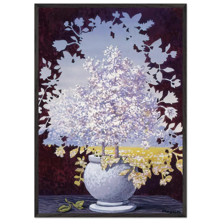 THE FLASH 1959 - Rene Magritte 70x100 cm / 28x40 inches Framed Art Print – Black Wooden Frame