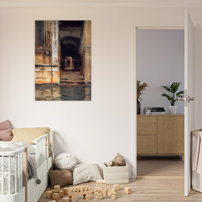 Venetian Doorway - John Singer Sargent Brushed Aluminum Print - 70x100 cm / 28x40 inches | John Singer Sargent Aluminum Print | John Singer Sargent Prints