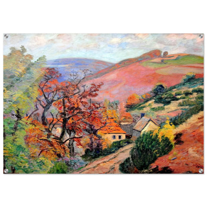 Mountain Landscape - Pontgibaud, village in Peschadoire - Armand Guillaumin Acrylic Print - 70x100 cm / 28x40″ inches
