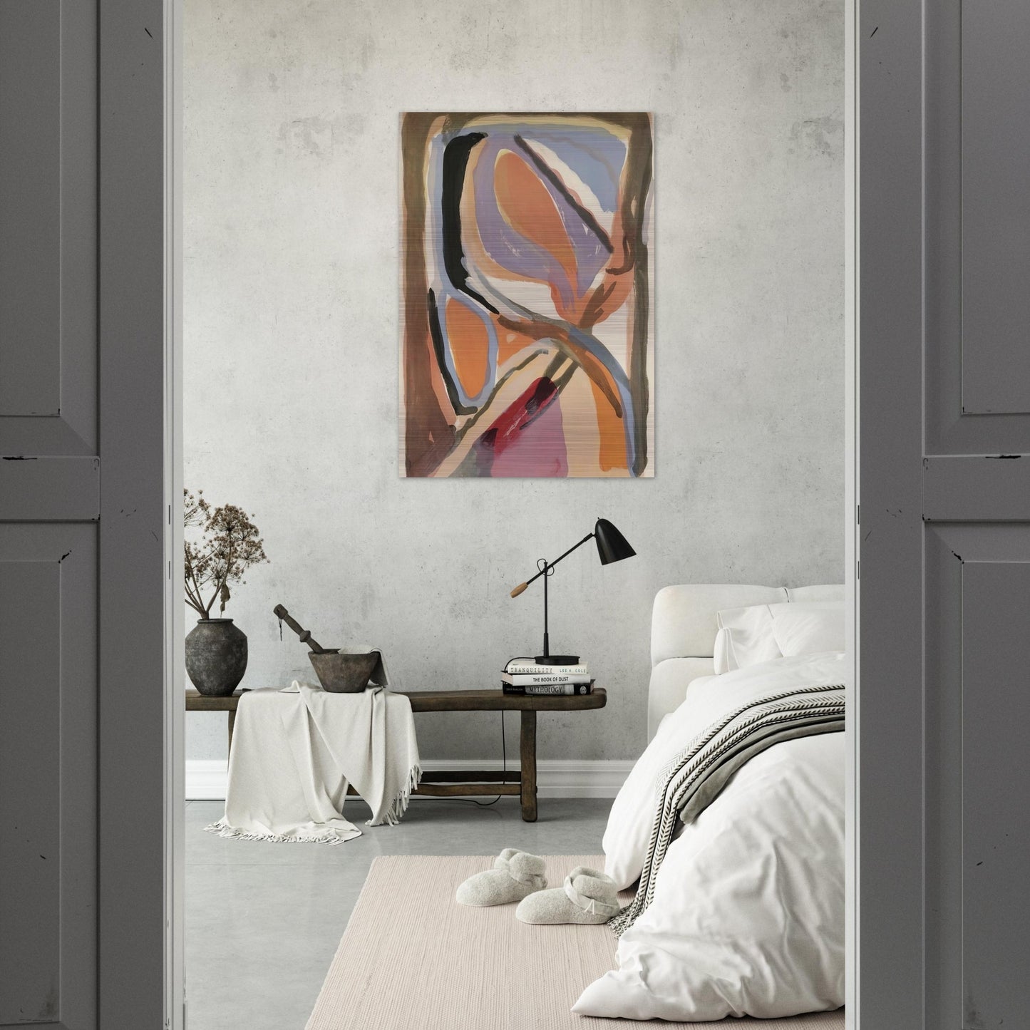 Untitled - 1972 - Bram van Velde Brushed Aluminum Print - 70x100 cm / 28x40 inches | Bram van Velde Aluminum Print | Bram van Velde Prints