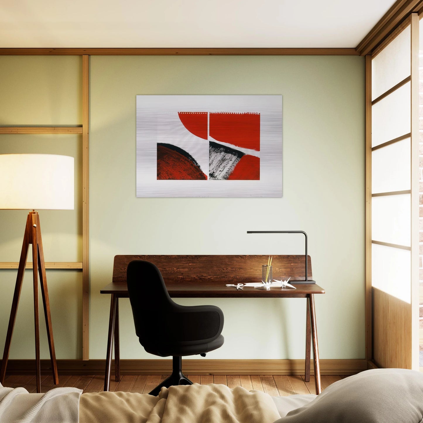 Who knows the beginning and who knows the end II - 1976 - Blinky Palermo Brushed Aluminum Print - 70x100 cm / 28x40 inches | Blinky Palermo Aluminum Print | Blinky Palermo Prints