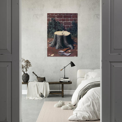 THE LABOURS OF ALEXANDER 1950 - Rene Magritte Brushed Aluminum Print - 70x100 cm / 28x40 inches | Rene Magritte Aluminum Print | Rene Magritte Prints