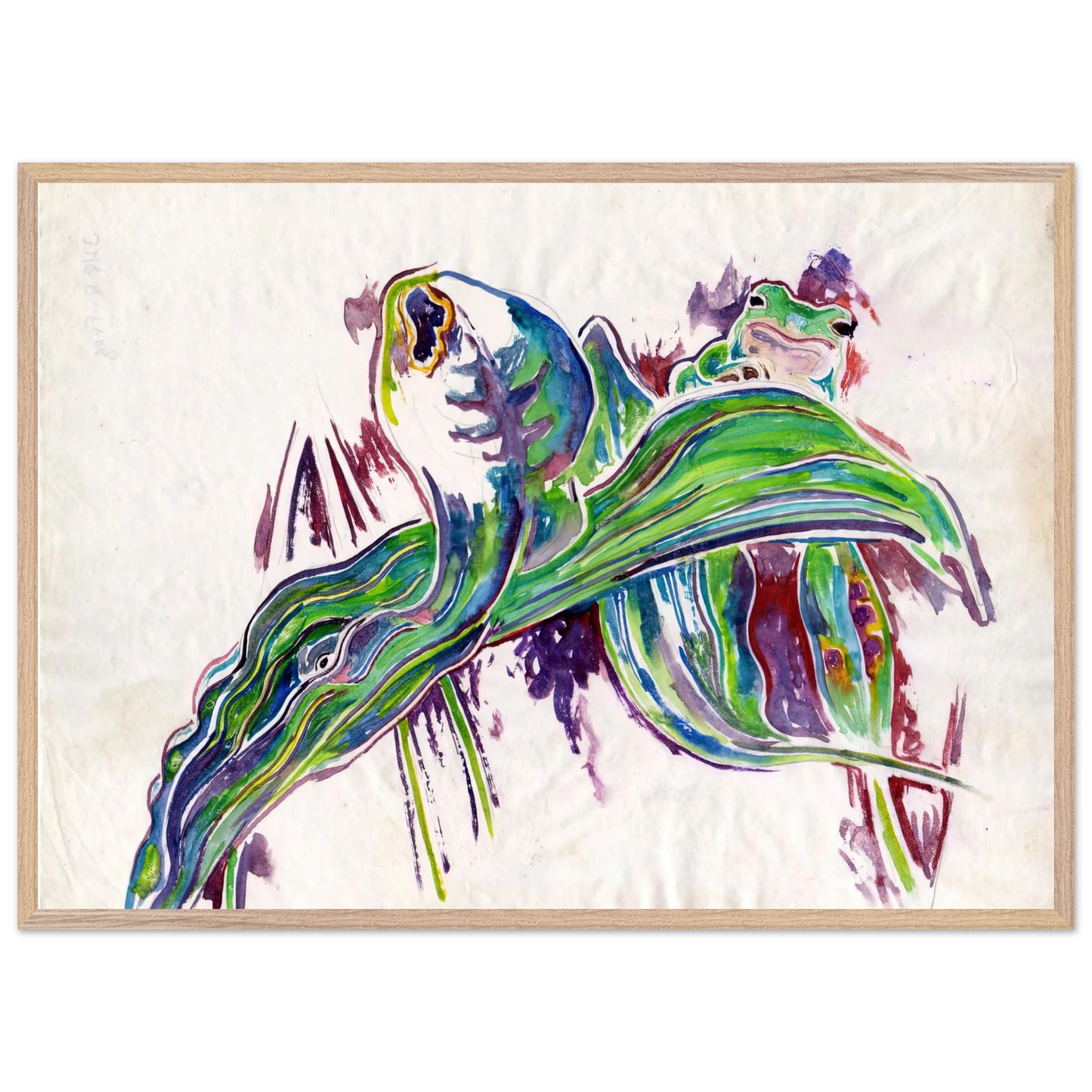 Walter Inglis Anderson - Walter Anderson Wall art - 60x80 cm / 24x32 inches - Premium Wooden Framed Poster With Fine Art Paper-canvas - Wood frame