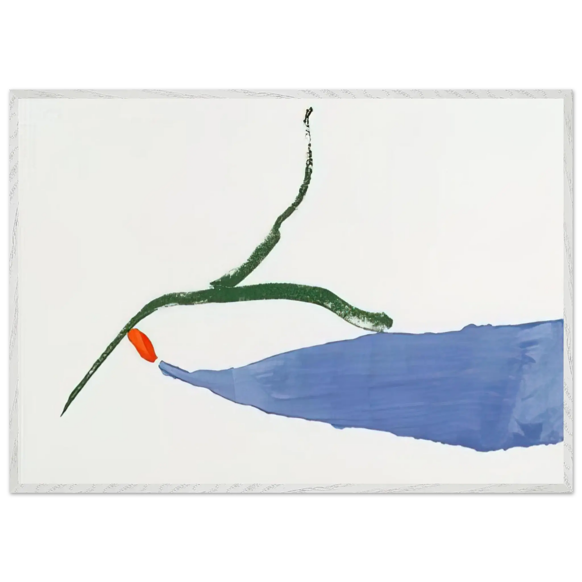 Helen Frankenthaler - A Little Zen - 1970 Wall art - 21x29.7 cm / 8x12" - Premium Wooden Framed Poster With Fine Art Paper - Black frame