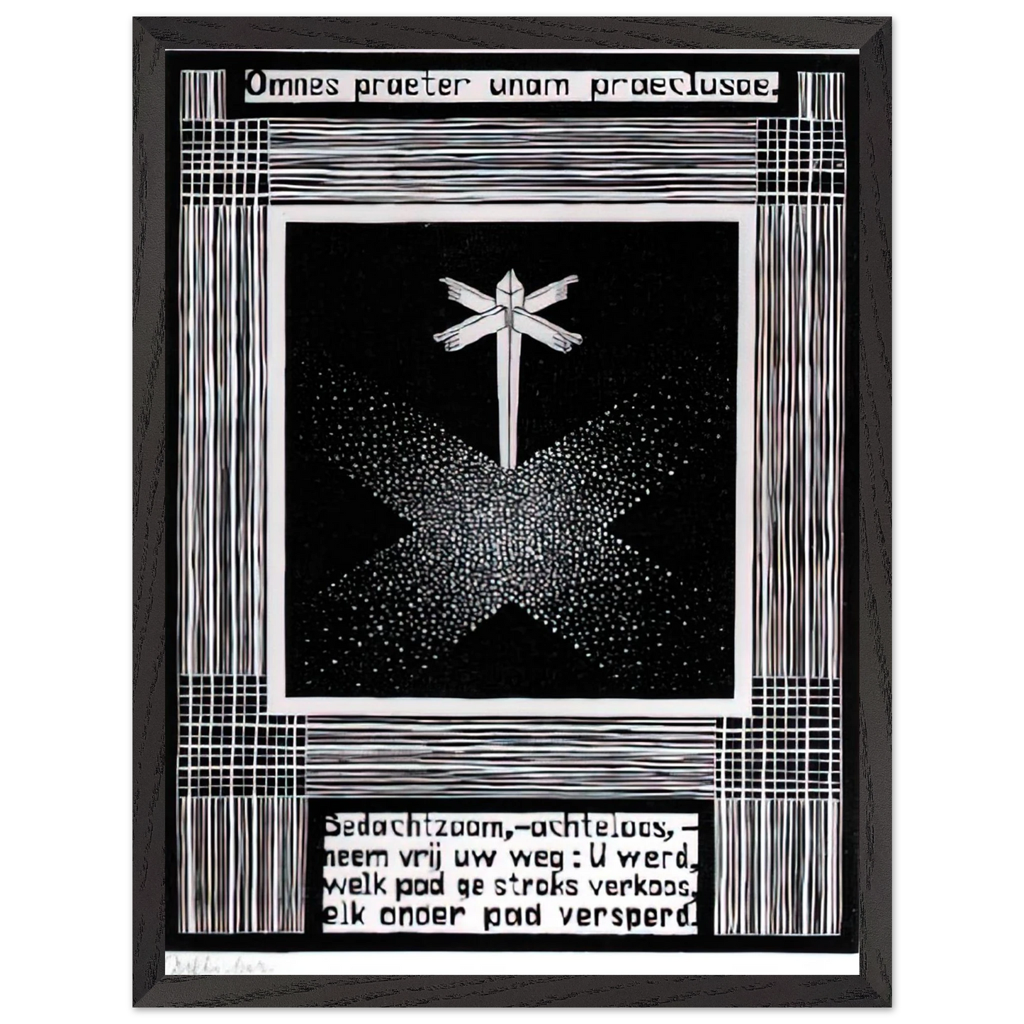 MC Escher - EMBLEMATA SIGNPOST Wall Art - 60x80 cm / 24x32 inches - Fine Art Poster - -