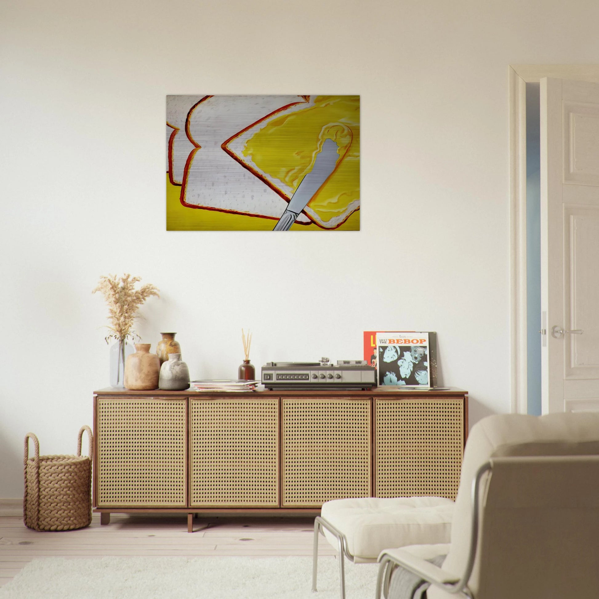 White Bread - James Rosenquist Brushed Aluminum Print - 70x100 cm / 28x40 inches | James Rosenquist Aluminum Print | James Rosenquist Prints