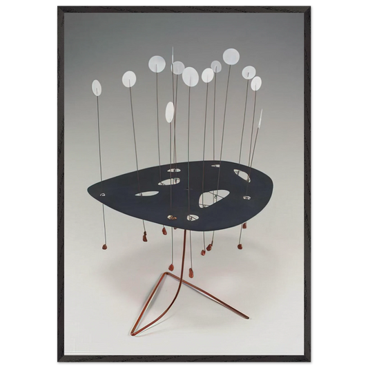 ASPEN 1948 - Alexander Calder 70x100 cm / 28x40 inches Framed Art Print – Black Wooden Frame