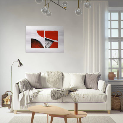Who knows the beginning and who knows the end II - 1976 - Blinky Palermo Brushed Aluminum Print - 70x100 cm / 28x40 inches | Blinky Palermo Aluminum Print | Blinky Palermo Prints