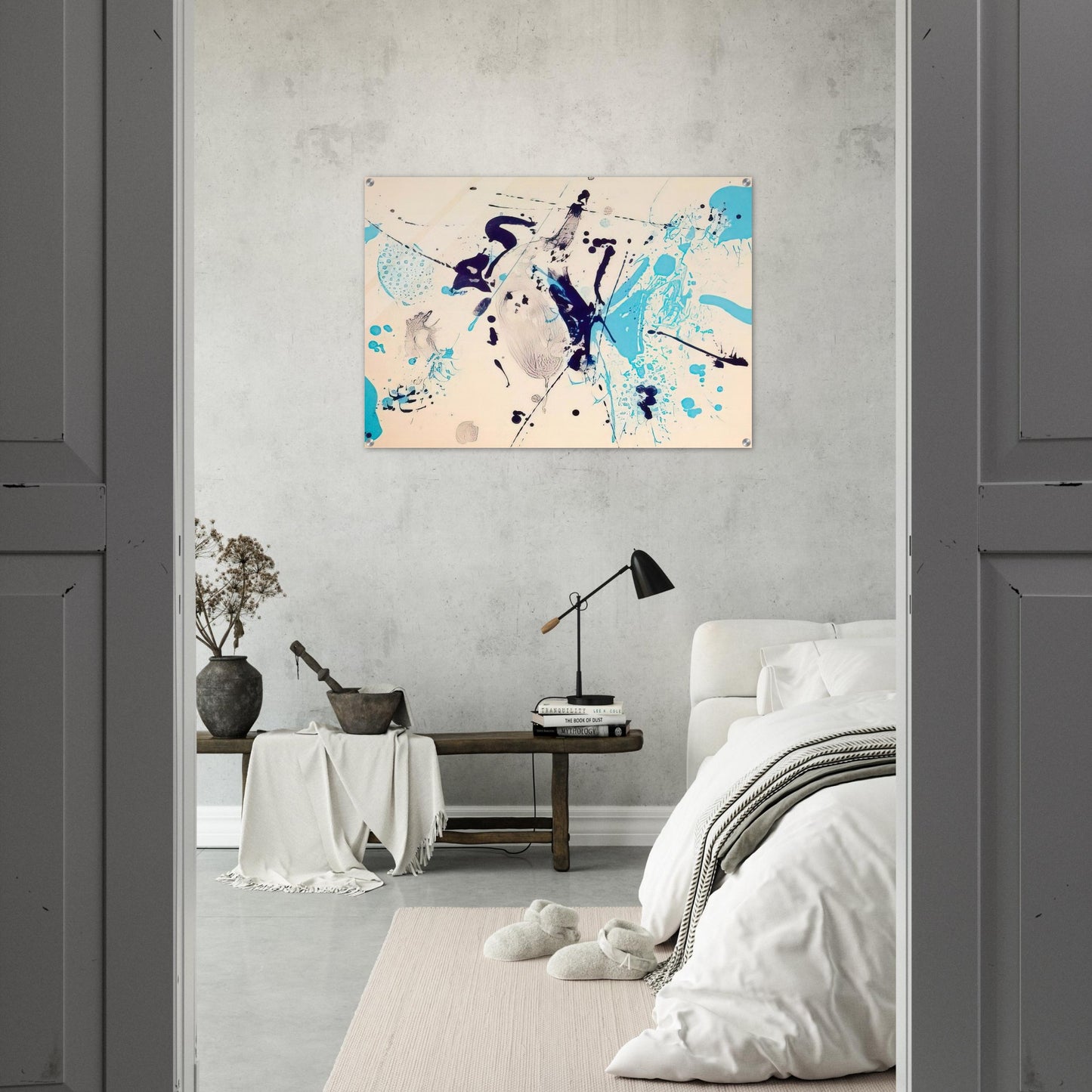 Blue Violet - Sam Francis Acrylic Print - 70x100 cm / 28x40″ inches