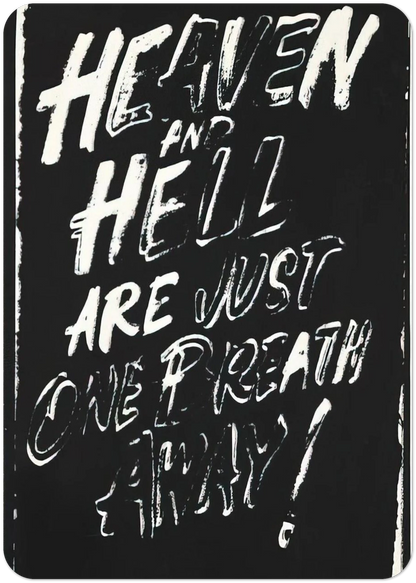 Heaven and Hell Are Just One Breath Away! By Andy Warhol Pack of 10 Post Cards | Andy Warhol Post Cards | A6 (10.5 x 14.8 cm) - 4.1 x 5.8 inches