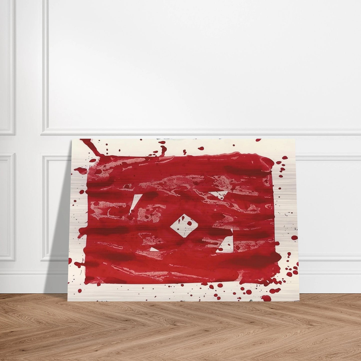 Untitled - SF78-235 - Sam Francis Brushed Aluminum Print - 70x100 cm / 28x40 inches | Sam Francis Aluminum Print | Sam Francis Prints