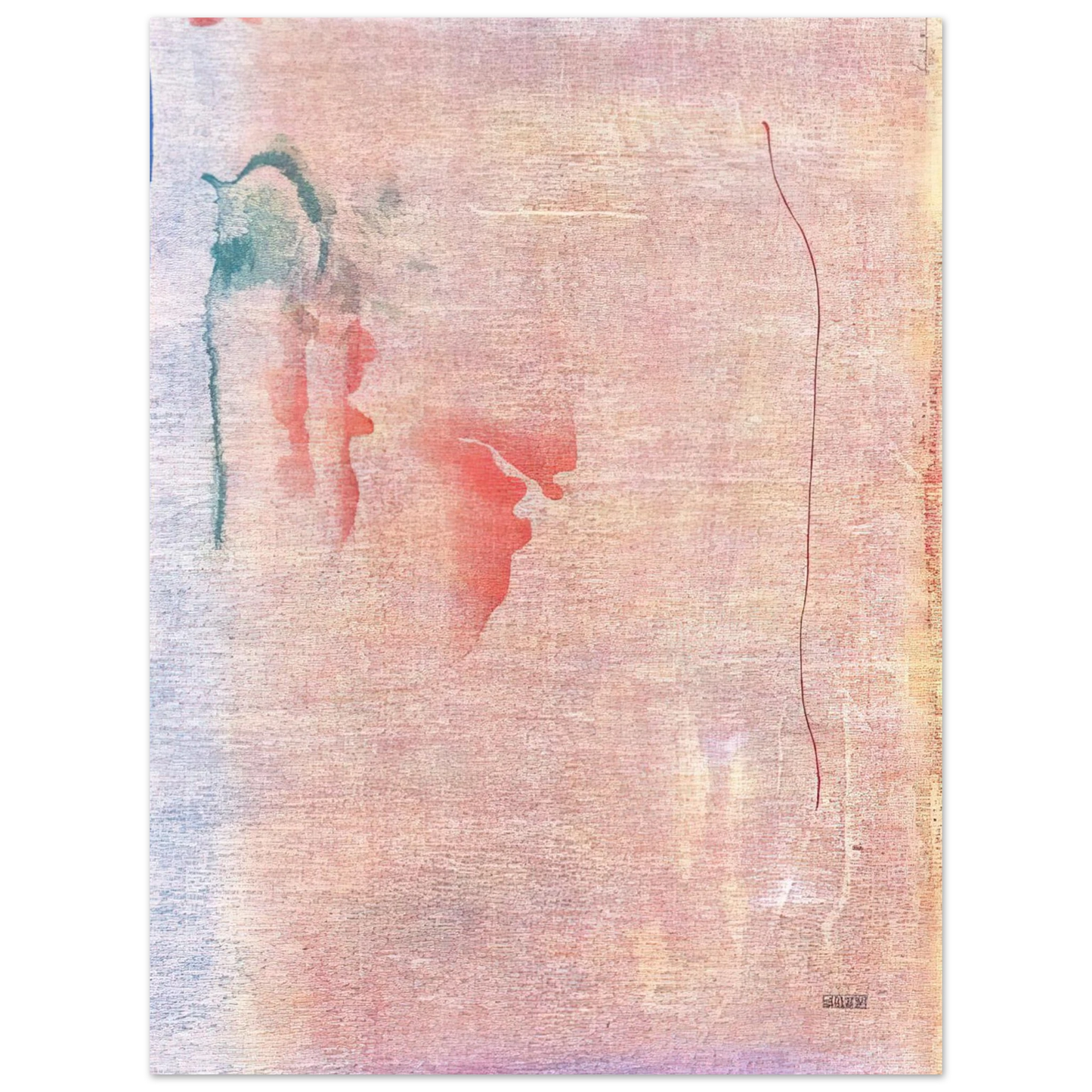 Helen Frankenthaler - Cedar Hill - 1983 Wall art - A2 (42 x 59.4  cm) - Premium Wooden Framed Poster With Fine Art Paper-canvas - Wood frame