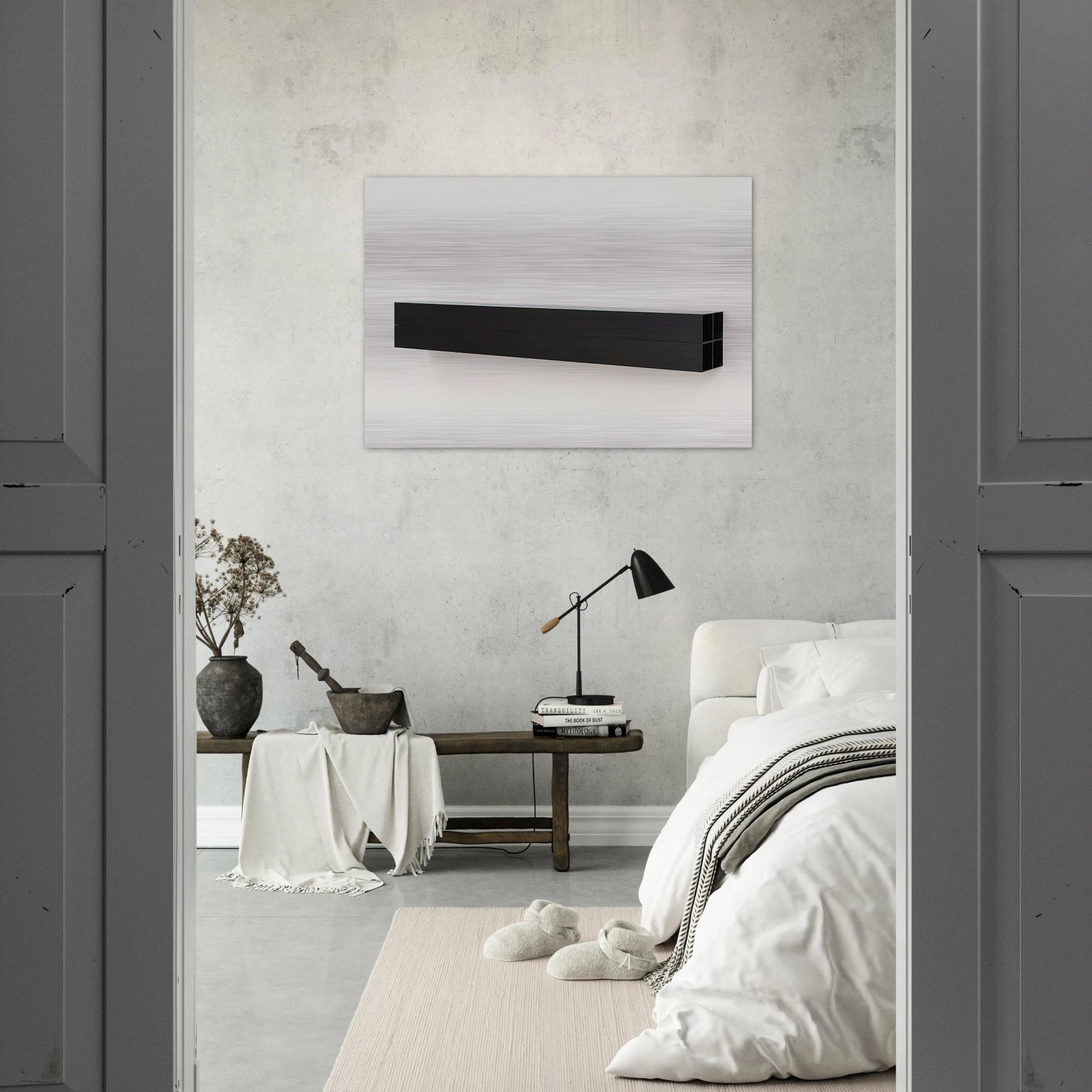 Untitled - 1990 - Donald Judd Brushed Aluminum Print - 70x100 cm / 28x40 inches | Donald Judd Aluminum Print | Donald Judd Prints