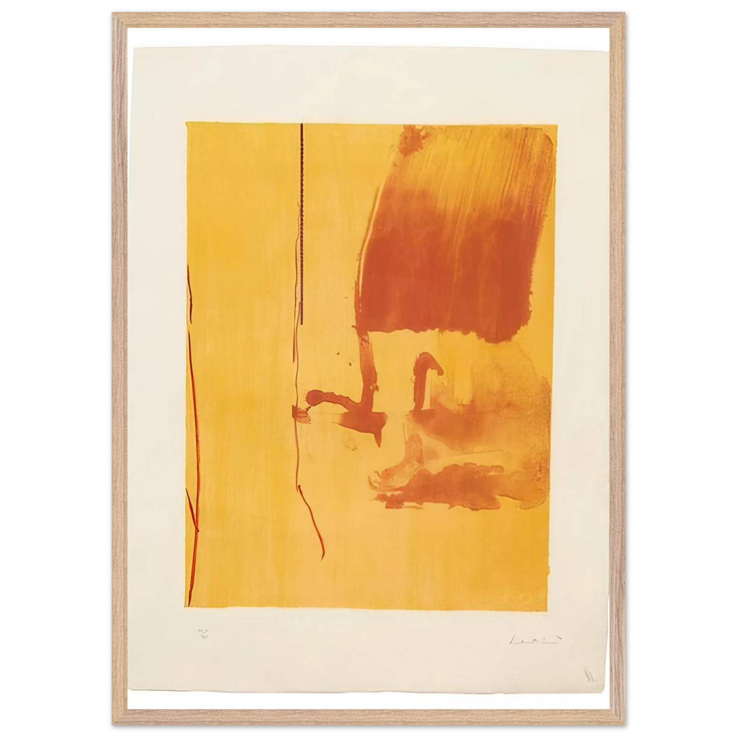 Helen Frankenthaler - Harvest - 1976 Wall art - 40x50 cm / 16x20 inches - Fine Art Poster-canvas - -