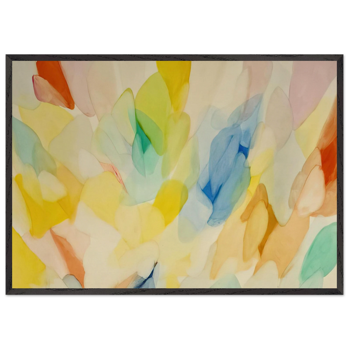 Lord of the Rainbow - Alice Baber 70x100 cm / 28x40 inches Framed Art Print – Black Wooden Frame