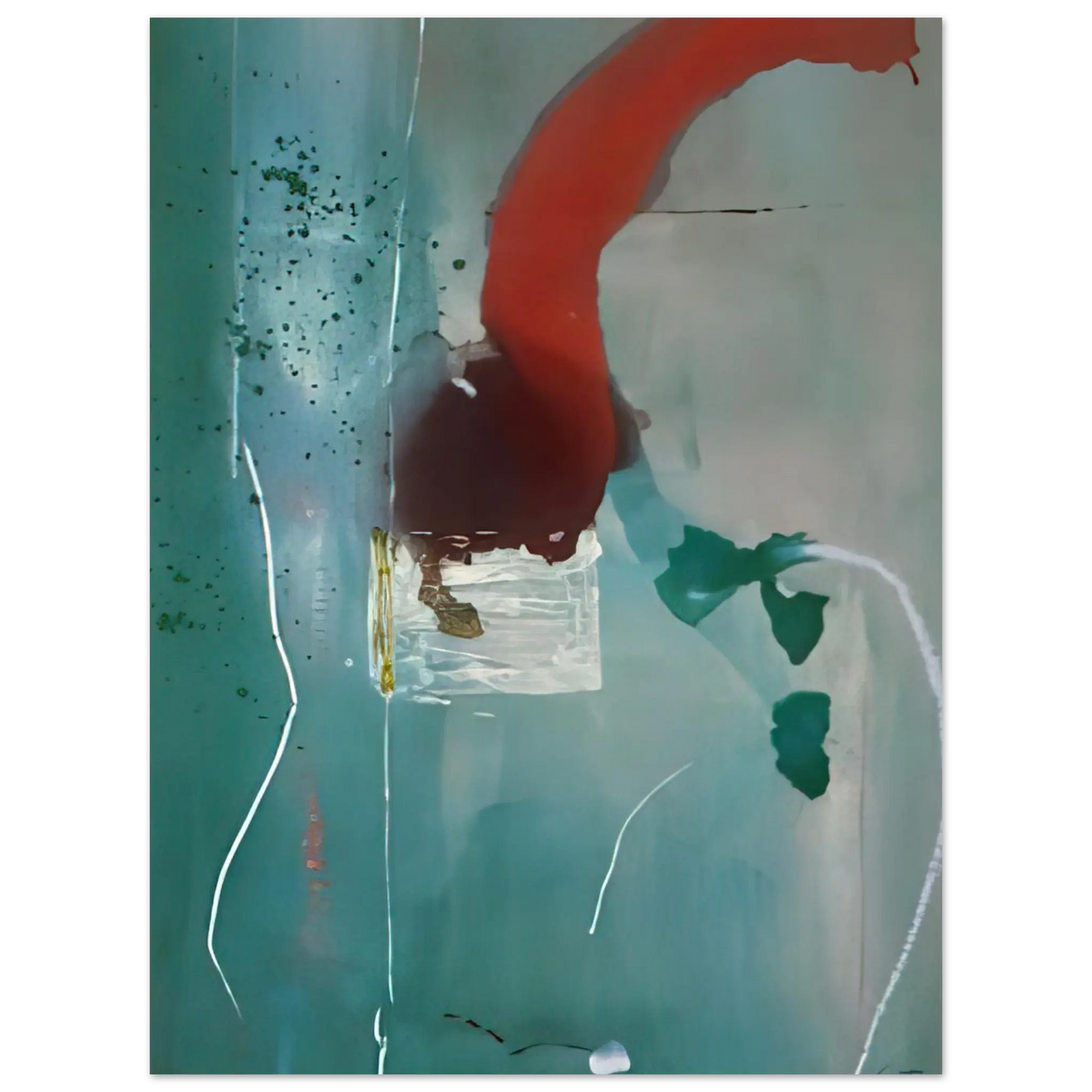 Helen Frankenthaler - Square One - 1985 Wall art - 21x29.7 cm / 8x12" - Fine Art Poster - -