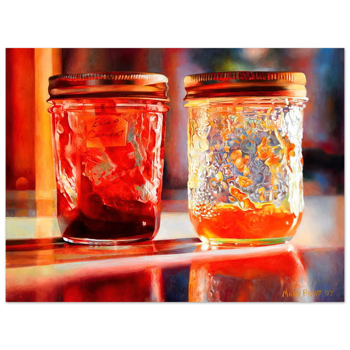 Mary Pratt - Smears of Jam, Lights of Jelly - 2007  75x100 cm / 30x40inches Fine Art Poster