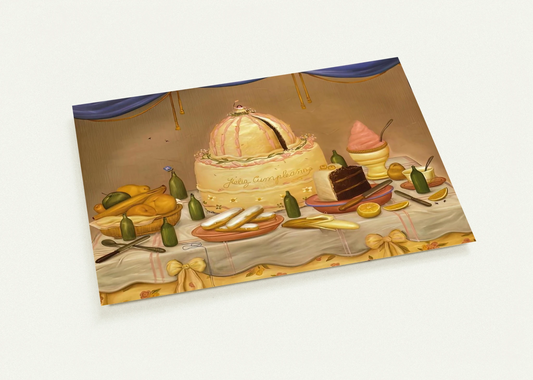 HAPPY BIRTHDAY By Fernando Botero Pack of 10 Post Cards | Fernando Botero Post Cards | A6 (10.5 x 14.8 cm) - 4.1 x 5.8 inches