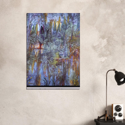 THE LAKE AT VILABERTRAN - Salvador Dali Brushed Aluminum Print - 70x100 cm / 28x40 inches | Salvador Dali Aluminum Print | Salvador Dali Prints