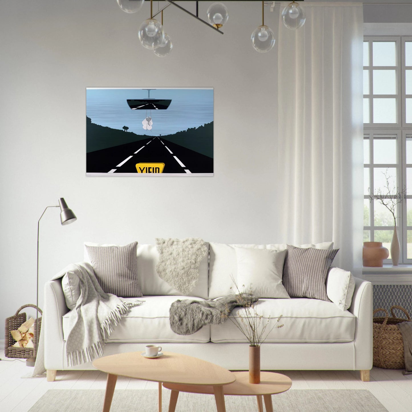 The Holy Family - Pop Art - Allan D Arcangelo Brushed Aluminum Print - 70x100 cm / 28x40 inches | Allan D Arcangelo Aluminum Print | Allan D Arcangelo Prints
