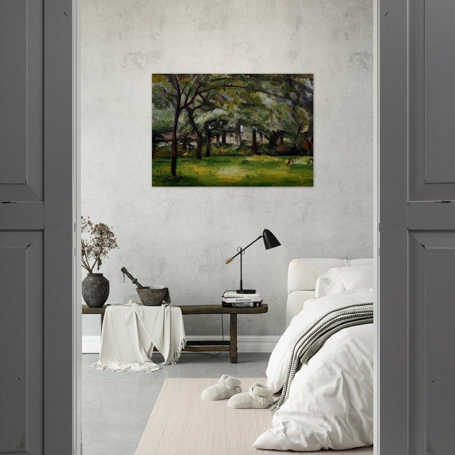 Farm in Normandy. Summer - Paul Cézanne Brushed Aluminum Print - 70x100 cm / 28x40 inches | Paul Cézanne Aluminum Print | Paul Cézanne Prints