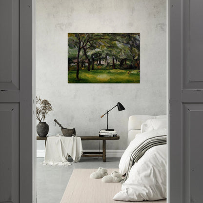 Farm in Normandy. Summer - Paul Cézanne Brushed Aluminum Print - 70x100 cm / 28x40 inches | Paul Cézanne Aluminum Print | Paul Cézanne Prints
